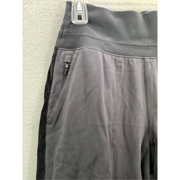 ATHLETA Venice Black Velvet Stripe Jogger Pants Size S - Picture 5 of 11